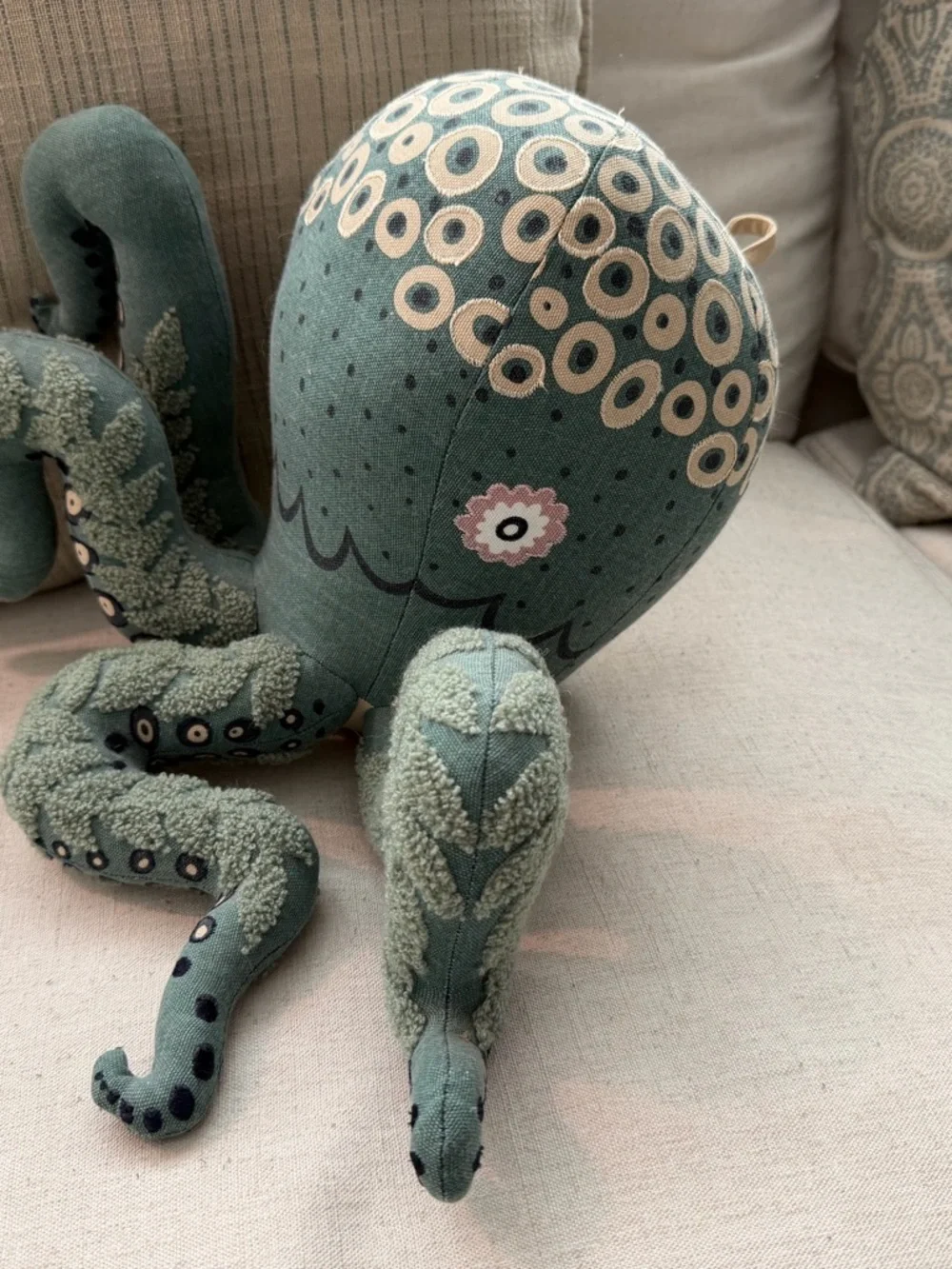 Crate&Barrel Green Octopus Wall Decor